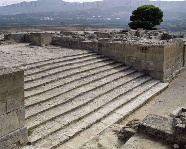 Grand Staircase of Minoan Palace of Phaistos.