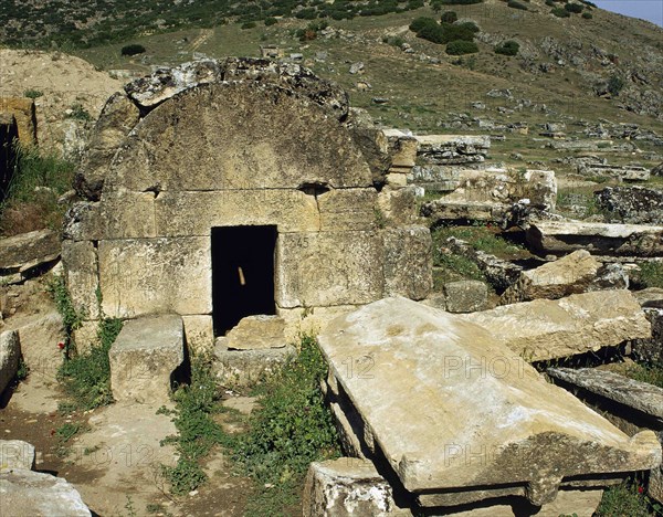 Sarcophagus, and family type grave.