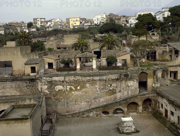 Ruins of the ancient Roman city of Herculaneum.