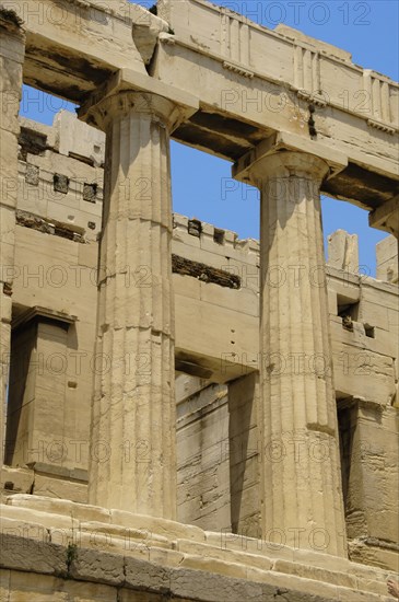 Monumental gateway to the Acropolis.