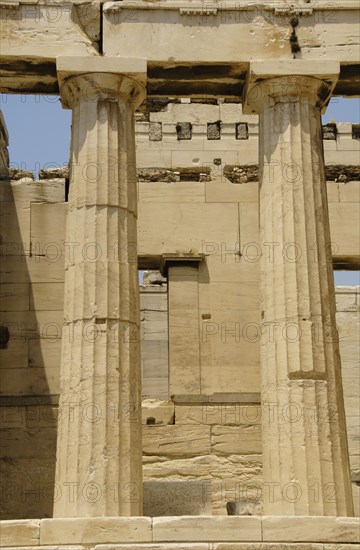 Monumental gateway to the Acropolis.