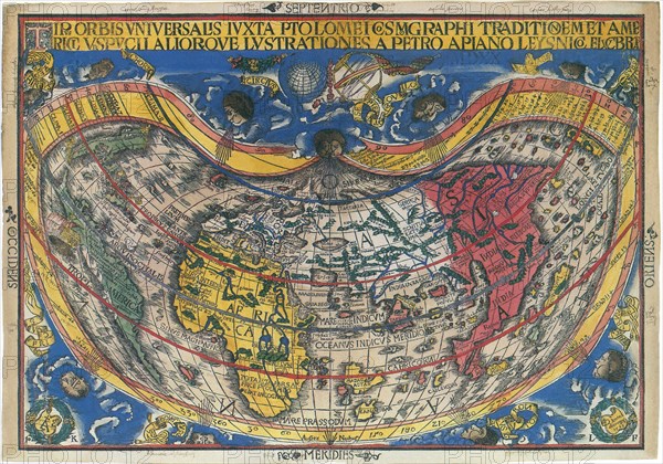 Bulb-Shaped World Map 1520