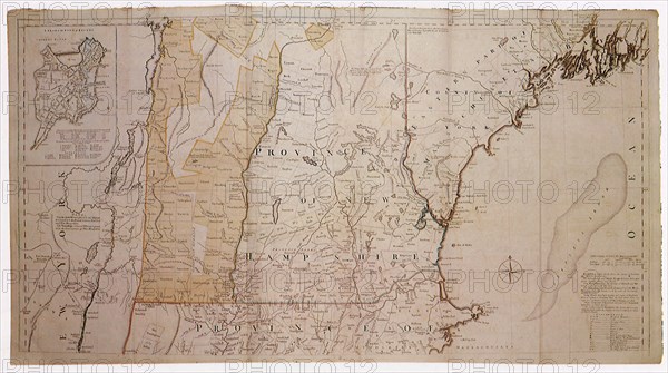 Map of New England 1774