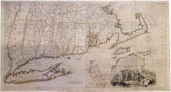 Map of New England 1774