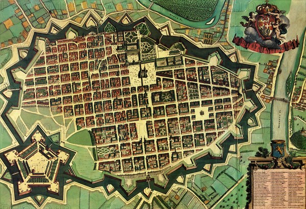 Italian Town with Citadel 1663