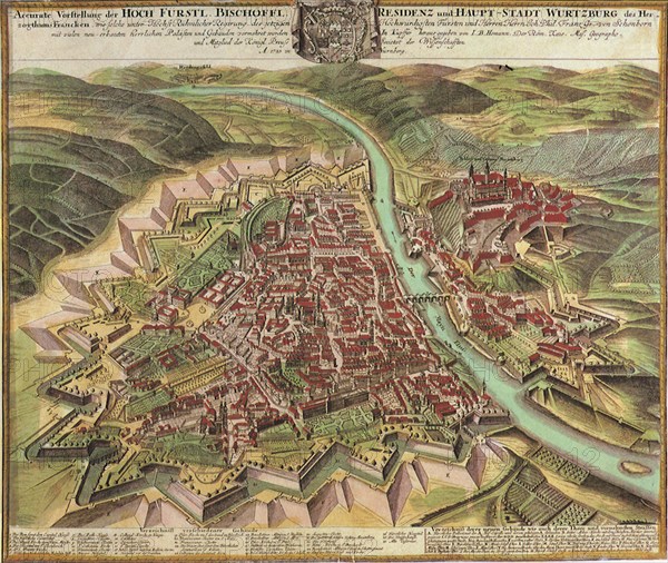 View of Wuzburg City 1735