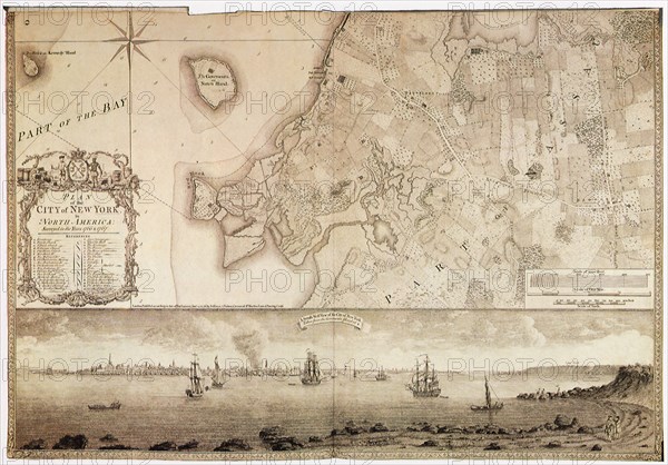 Map of New York City. 1776