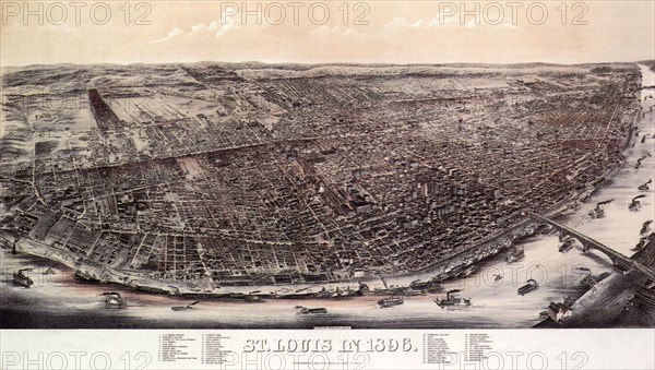 1896 View of Saint Louis.