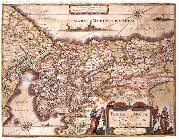 Map of the Holy Land and Routes 1662