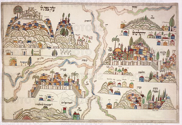 Religio-Historical Map of the Holy Cities 1870