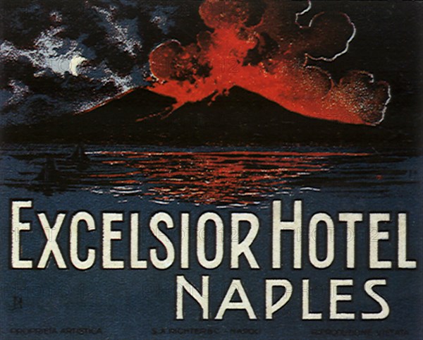 Luggage Label from Naples, Italy