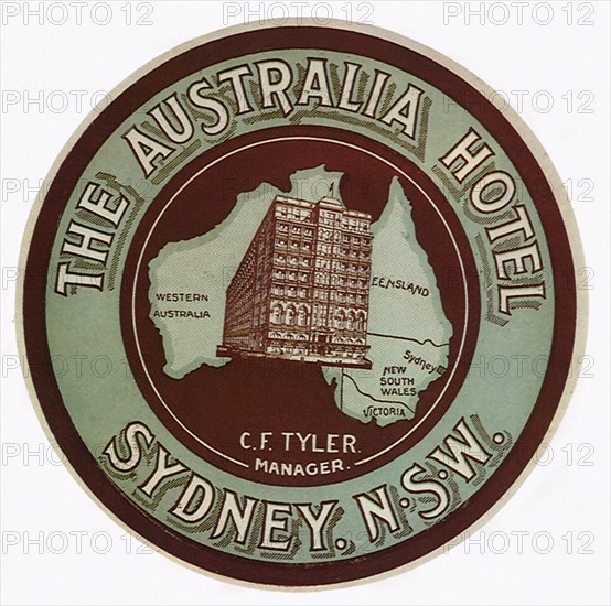 Round Luggage Label from Australia