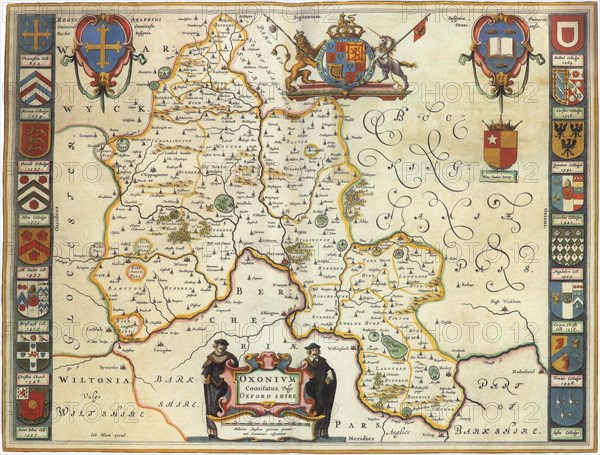 English Counties' Map 1645