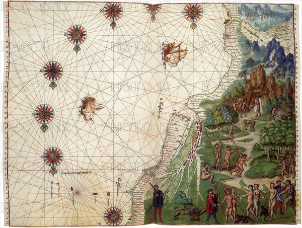 Map of SE South America 1547