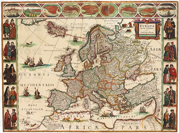 Early European Map 1617