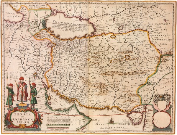 Map of Persia 1645
