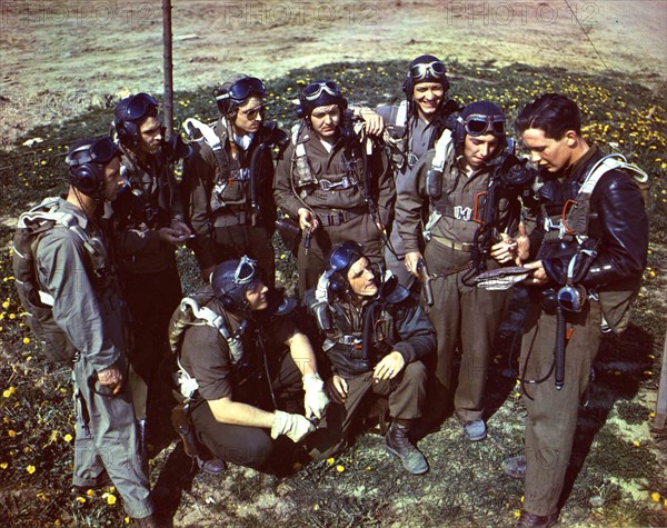 Briefing Before 8th Air Force Mission