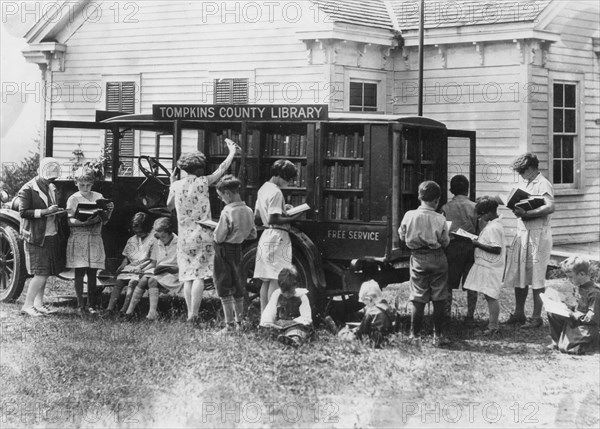 Book Auto At Rural School, 1930