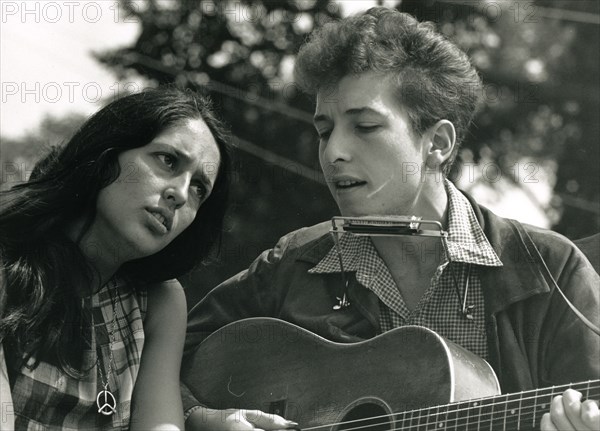 Joan Baez and Bob Dylan