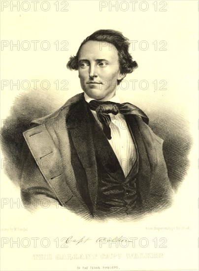 Texas Ranger Captain Samuel Walker (1817-1847) - circa 1840's. Served with John Coffee Hays company of the Texas Rangers.