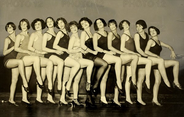 1920s-era - Chorus Line (retouched photo)