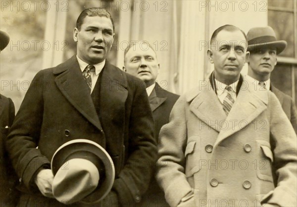 2/22/24 - Boxer Jack Dempsey and his manager, Jack Kearns, meet with the President today.