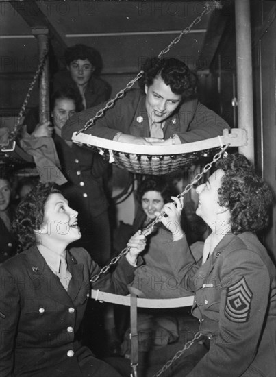 WACs Aboard Troopship