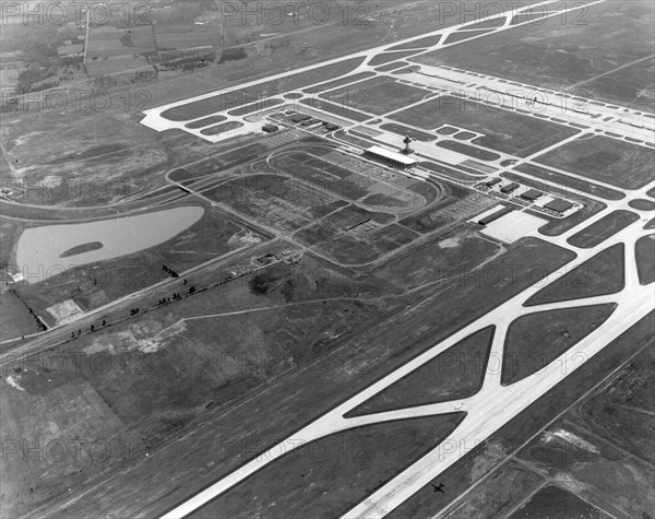 Aerial View Dulles International Airport-1985