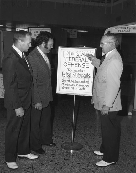 Airport Security Sign