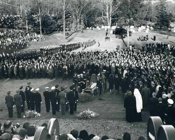 Funeral family leaving Arlington