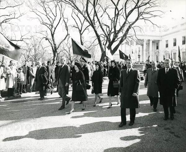 Funeral Johnsons Marching Behind