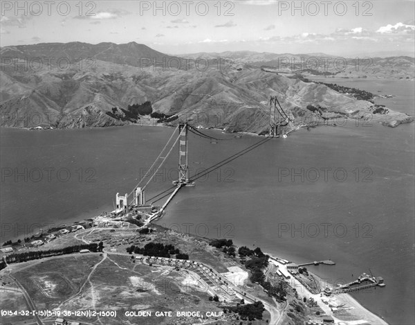 Golden Gate Bridge Construction