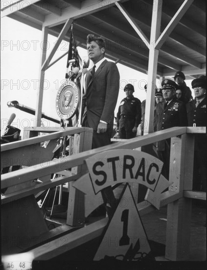JFK Addresses Troops-Ft Stewart