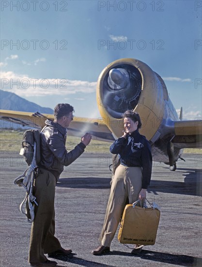 WASP and Instructor By P-47