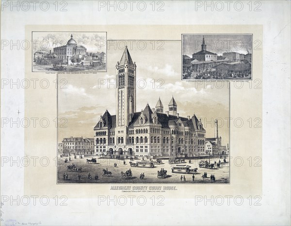 Allegheny County court house circa 1888 .
