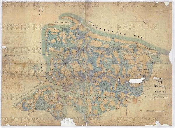 Map of the Country Contiguous to Norfolk.