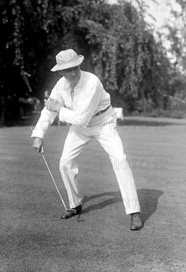 Vintage Golf Photo - Politician playing golf circa 1917.