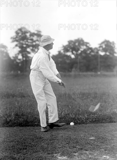 Vintage Golf Photo - Politician playing golf circa 1917.