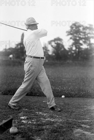 Vintage Golf Photo - Politician playing golf circa 1917.