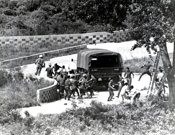 Tree Pruning Incident in the Joint Security Area (Panmunjon) within the Korean Demilitarized Zone circa 1976.