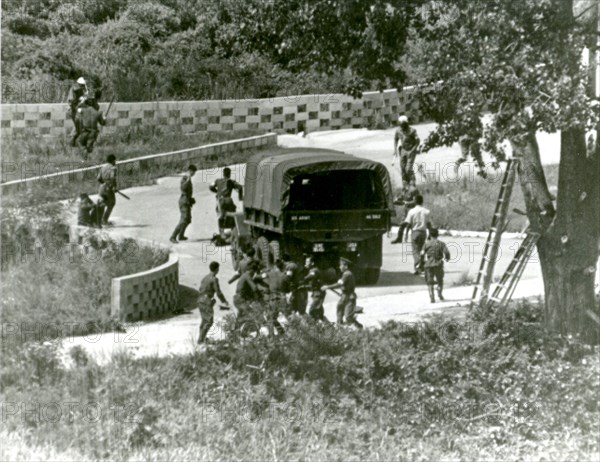 Tree Pruning Incident in the Joint Security Area (Panmunjon) within the Korean Demilitarized Zone circa 1976.