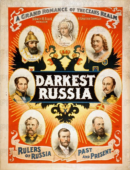 Darkest Russia a grand romance of the Czar's realm. circa 1895.