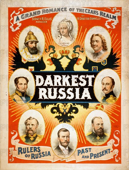 Darkest Russia a grand romance of the Czar's realm. circa 1895.