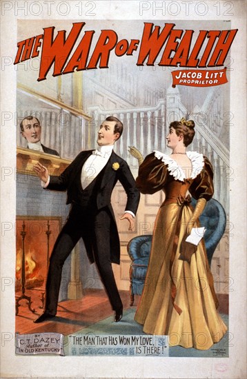 The War of Wealth Poster  circa 1895.