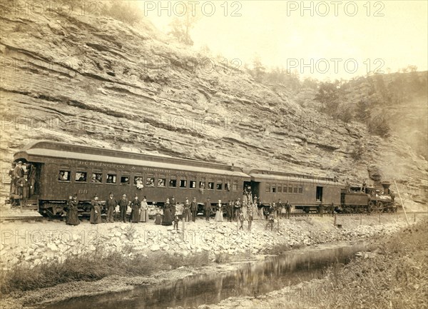 On the B[urlington] and M[issouri River] R'y near 'Hot Springs, S.D.' 1891.
