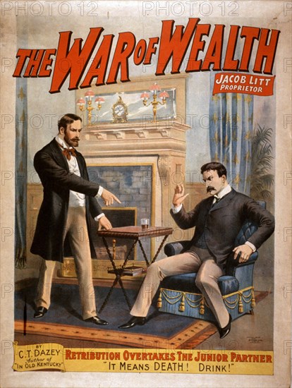 The War of Wealth Poster circa 1895.