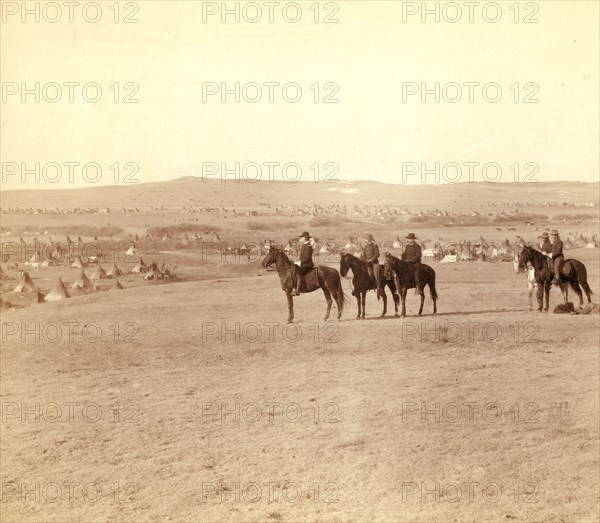 General Miles and staff 1891 South Dakota.