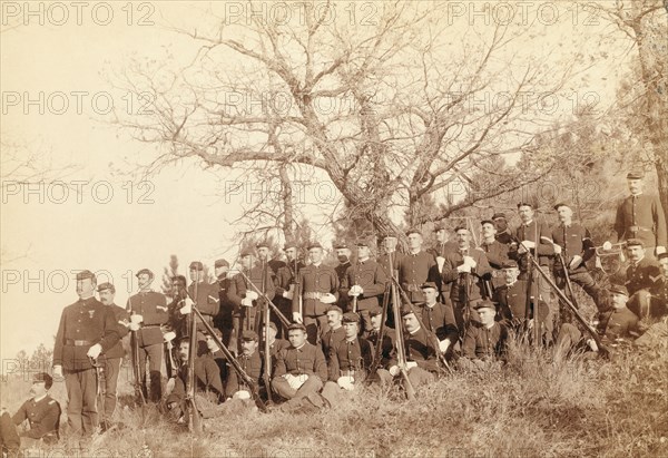 Company 'C,' 3rd U.S. Infantry near Fort Meade, South Dakota 1890.