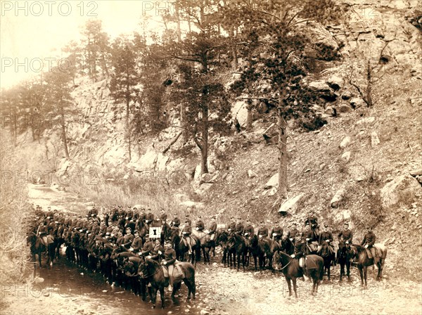 Near Fort Meade. 'I' troop, 8th Cavalry 1889.