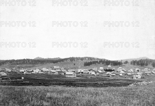 Custer City. Custer City, Dak. from the east 1890.